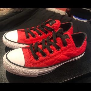 Converse Chuck Taylor All Star OX Quilted Red 5.5